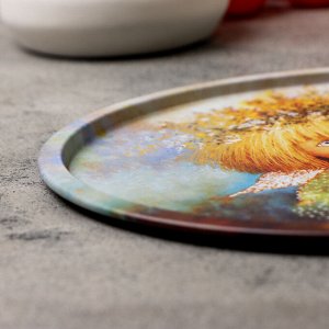 Набор тарелок декоративных "Солнечный ангел", 3 шт, 20 х 0,4 х 0,32 см, металл