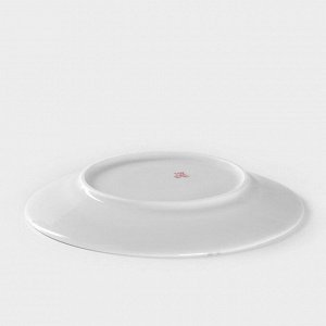 Тарелка фарфоровая «Зоомикс», d=16 см, белая