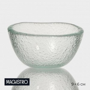 Соусник Magistro «Авис», 9x6x4.5 см, стекло, прозрачный