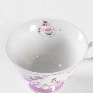 Чайная пара керамическая «Прованс», 2 предмета: чашка 230 мл, блюдце d=15 см