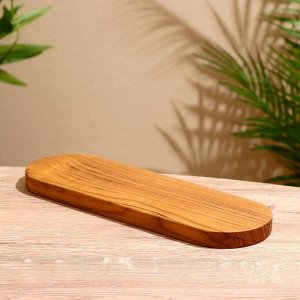 Блюдо, 27x11x2 см, тиковое дерево