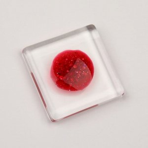 Гель лак для ногтей, с блёстками, 3-х фазный, 8 мл, LED/UV, цвет красный (85)