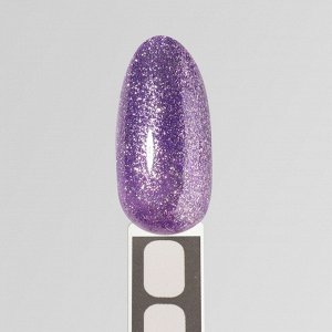 Гель лак для ногтей, «CHROME», шиммерный, 3-х фазный, 8мл, LED/UV, цвет сиреневый (003)