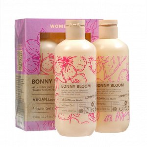 Подарочный набор для женщин VEGAN LoveStudio BONNY BLOOM: гель, 300 мл + шампунь, 300 мл
