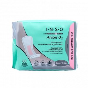 Прокладки ежедневные INSO Anion O2, 60 шт.