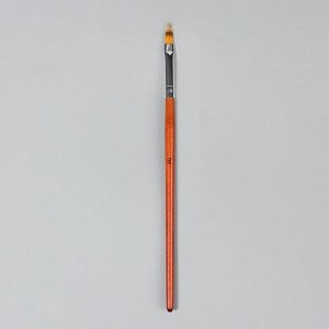 Кисть для дизайна ногтей «Омбре», 19 см, d - 5 x 12 мм, цвет коричневый