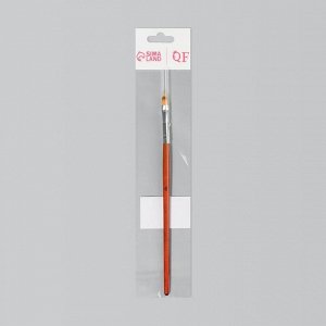 Кисть для дизайна ногтей «Омбре», 19 см, d - 5 x 12 мм, цвет коричневый