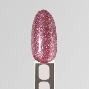Гель лак для ногтей, «CHROME», шиммерный, 3-х фазный, 8мл, LED/UV, цвет фиолетово-розовый (004)