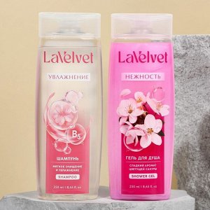 Набор Velvet, шампунь и гель для душа, 2 х 250, аромат цветущей сакуры