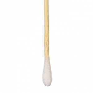 Ватные палочки, пакет 100 шт., наконечник - классика, хлопок/бамбук(стик)