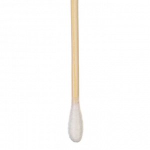 Ватные палочки в тубе 100 шт., наконечник - классика, хлопок/бамбук(стик)