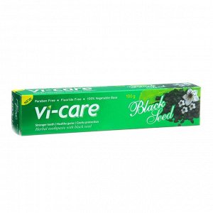Зубная паста VI-CARE WITH BLACK SEED с черным тмином, 100 г