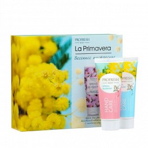 Подарочный набор La Primavera "Мимоза": Крем для рук, 75 мл + Крем для ног, 75 мл