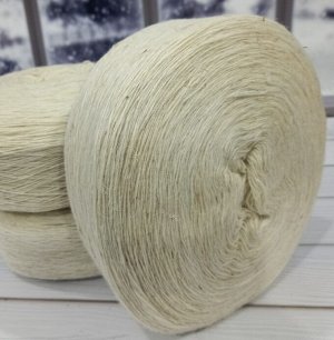 Пряжа для вязания полугрубая 400 гр Белый