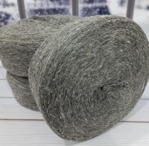 Пряжа для вязания меринос цвет Серый