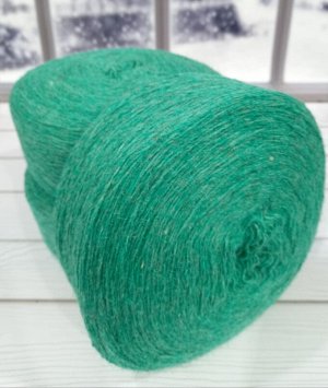 Пряжа для вязания меринос цвет Зеленый