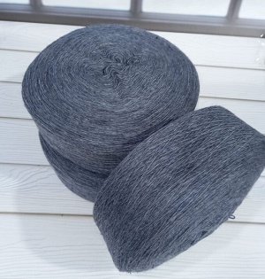 Пряжа для вязания меринос цвет Джинса
