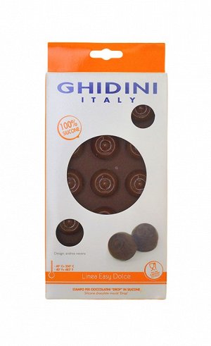 GHIDINI EASY DOLCE Форма для шоколада "Капля" 15ячеек, силикон 2015 14020 ВЭД