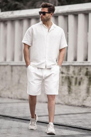 Белый базовый комплект мужских шорт