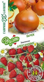 Лук репч. Бычок 0,5 г+Земляника Александрия 0,03 г серия Дуэт Хорошие соседи Н18