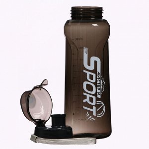 Бутылка для воды, 800 мл, SPORT, 23 х 7.6 х 4.8 см , коричневая