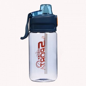 Бутылка для воды SPORT, 600 мл, 21x7.9x6.7 см, синяя