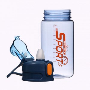 Бутылка для воды SPORT, 600 мл, 21x7.9x6.7 см, синяя