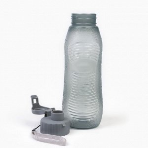 Бутылка для воды, 600 мл, 6.6 х 23 см, серая