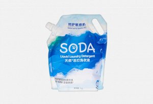 WHITECAT SODA Жидкое средство для стирки белья на основе натуральной соды, 1 л
