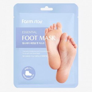 Маска-носочки для ног FarmStay Essential Foot Mask, 1пара (14гр.)