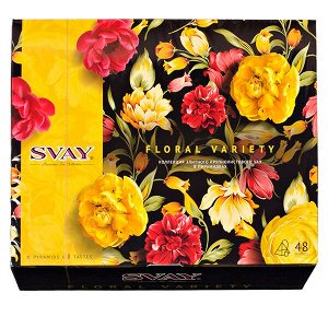 чай SVAY 'FLORAL VARIETY' набор 8 видов 48 пирамидок 1/6