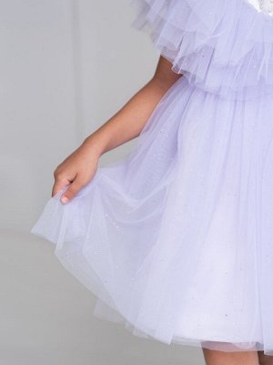Платье нарядное сиреневое для девочки