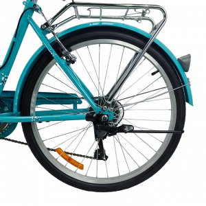 Велосипед CROSSER City Bike 24" (1/1) синий (с корзиной)