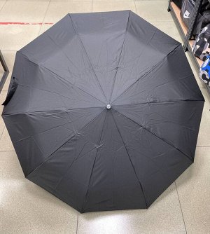 Зонт мужской автомат черный однотонный