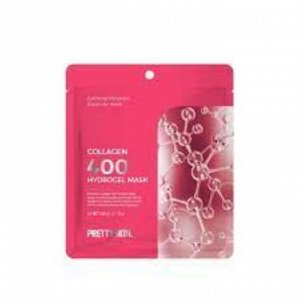 PrettySkin Гидрогелевая маска для лица с коллагеном Collagen 400 Hydrogel Mask, 25 гр