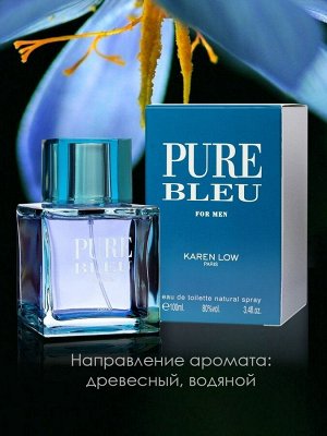 Туалетная вода мужская PURE Bleu Туалетная вода мужская, 100 мл