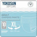 Подгузники-трусики YokoSun для взрослых, размер ХL(130-170см) 10 шт.