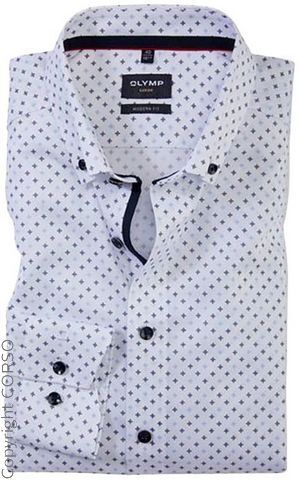 рубашка бренд OLYMP Fashion Оли рубашка La Luxor (Oly Hemd La Luxor)Цвет изделия: синий Бренд: OLYMP Модный ассортимент: He. Размерная категория рубашек: рубашка нормального размера от Olymp, качество