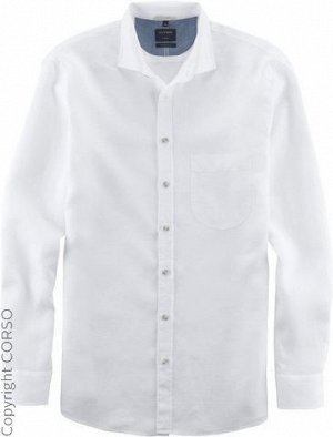 рубашка бренд OLYMP Fashion Оли рубашка La Casual (Oly Hemd La Casual)Цвет изделия: белый Бренд: OLYMP Fashion Ассортимент: He. Рубашки Размерная категория: Обычные размеры Рубашка от Olymp,Из льна,Со