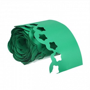 Greengo Лента бордюрная, 0.15 x 9 м, толщина 1.2 мм, пластиковая, фигурная, зелёная