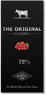 Шоколад Bucheron THE ORIGINAL горький с клюквой 90гр картон