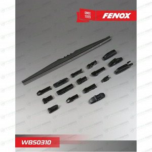 Щётка стеклоочистителя Fenox 500мм (20") каркасная, зимняя, 15 переходников, 1 шт, арт. WB50310