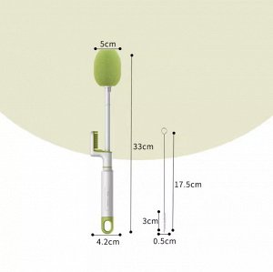 Щетка для чистки бутылок, детская силиконовая щетка для чистки, щетка с длинной ручкой для мытья посуды