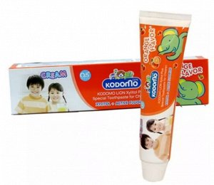 LION "Кодомо" Зубная паста  80гр "Апельсин" (Orange)