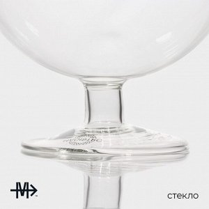 Конфетница стеклянная на ножке Magistro «Орбита», 500 мл, 12,5*16,5 см
