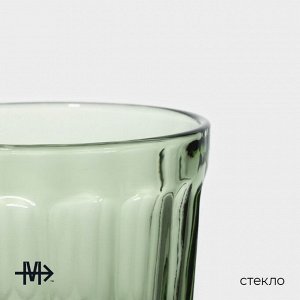 Стакан Magistro «Ла-Манш», 220 мл, стекло, зелёный