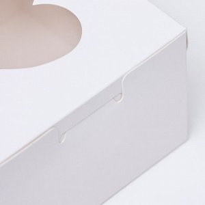 Коробка сборная, белая, 10 х 10 х 6,5 см
