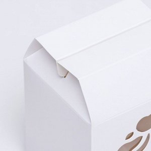 Коробка под десерты, белая,  15 х 10 х 10 см