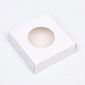 Коробочка самосборная, белая, 10 х 10 х 3 см