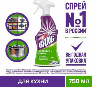 Силит Бэнг Средство чистящее "Антижир+Сияние" 750 мл